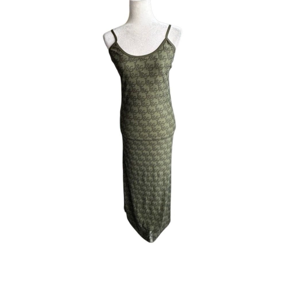 Jagger & Stone JGR STA Olive Green Slip Maxi Dress Low Back SZ 6 NWOT - Picture 13 of 13